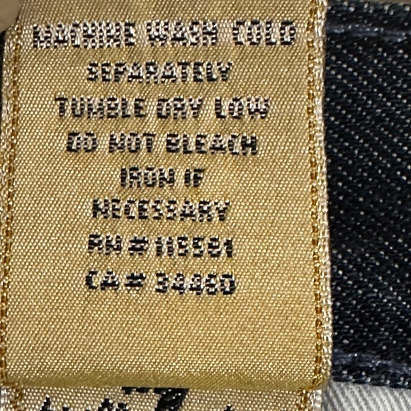 7 Seven for All Mankind A Pocket Jeans Y2k Dark Wash - Picture 7 of 12